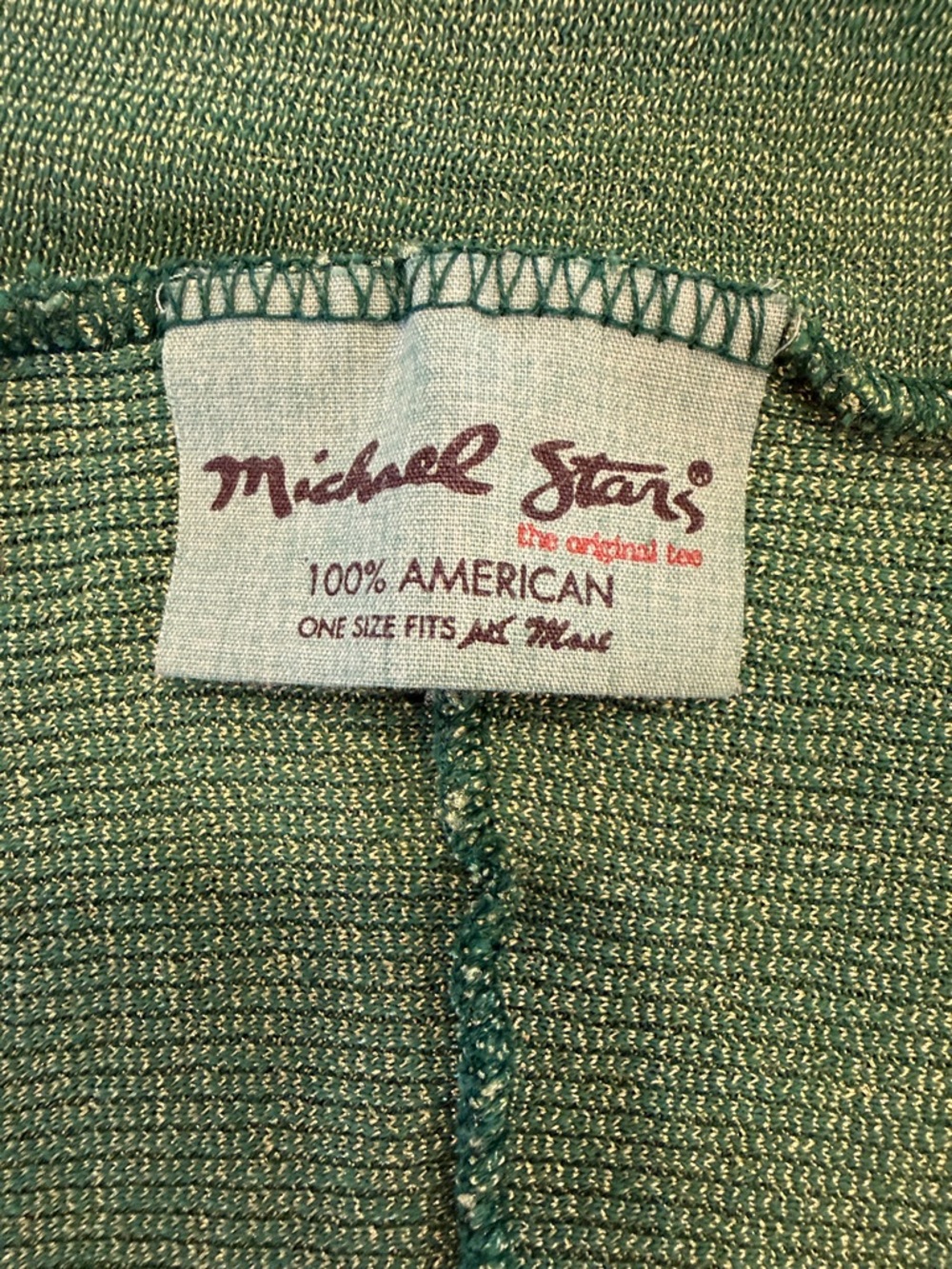 Michael Stars Green Metallic Knit Tee - Picture 3 of 4